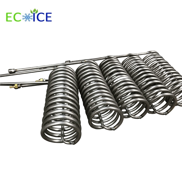 Cooling Water Chiller Mini Heat Exchanger 316 Stainless Steel Evaporator Coil Tube