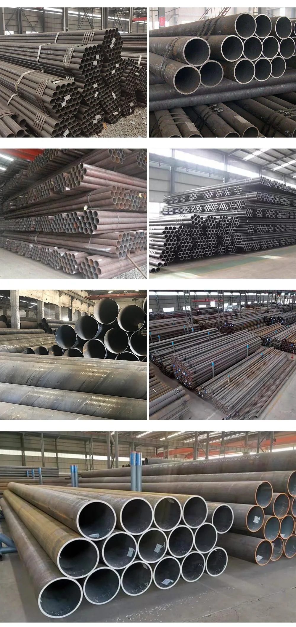 High Quality St52 Honed Oil Gas Hydraulic Cylinder Carbon Cold Drawn Seamless Steel Pipe Tube